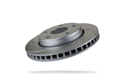 Pedders Slotted Geomet Coated Rotor