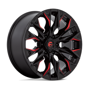 Felga aluminiowa D823 FLAME Gloss Black Milled W/ Candy Red FUEL