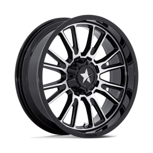 Felga aluminiowa M51 THUNDERLIPS Gloss Black Machined MSA