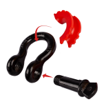 X-Bull czarna szekla omega 4,75T 3/4 z osłoną gumowa Atest CE WWL - 5