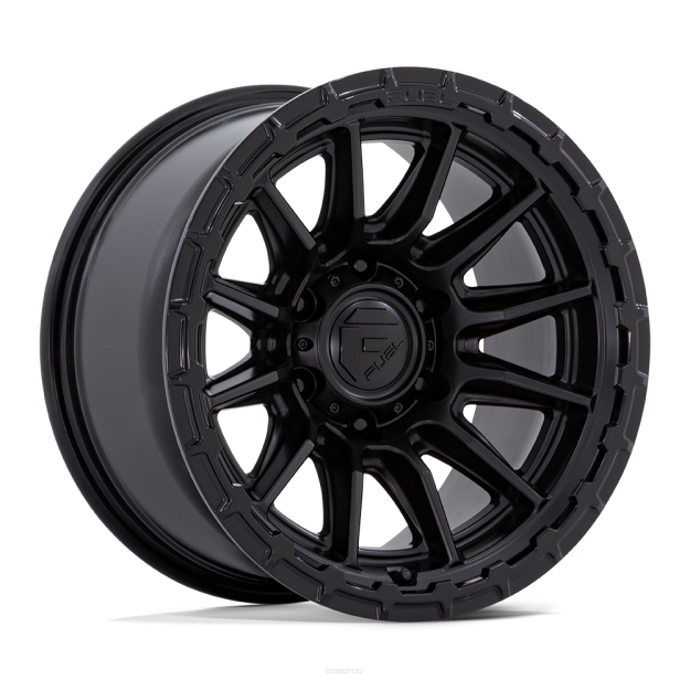 Felga aluminiowa FC866 PISTON Blackout W/ Gloss Black Lip FUEL