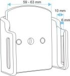 Uchwyt pasywny do Apple iPhone 5, iPhone 5C & iPhone 5S & iPhone SE w futerale - 3