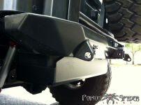 Zderzak tylny Rock Brawler z mocowaniem koła i szekli stalowy POISON SPYDER - Jeep Wrangler TJ - 4