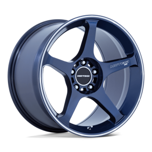 Felga aluminiowa MR159 BATTLE V Obsidian Blue W/ Machined Lip Stripe MOTEGI RACING