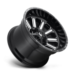 Felga aluminiowa D620 HARDLINE Gloss Black Milled FUEL - 3