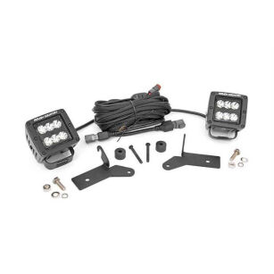 Lampy LED 2" kwadratowe Rough Country Black Series