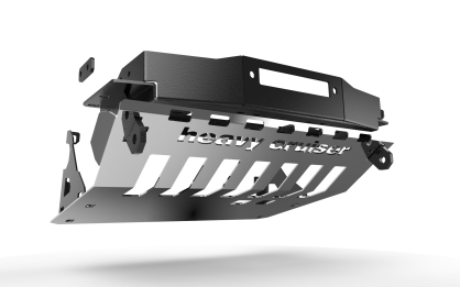 Jeep Grand Cherokee WK WH 2005-2010 3.0 crd diesel osłona czołowa z płytą montażową wyciągarki aluminiowa