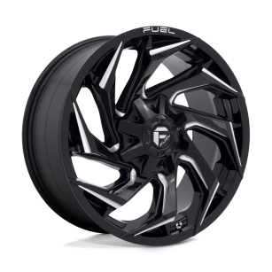 Felga aluminiowa D753 REACTION Gloss Black Milled FUEL