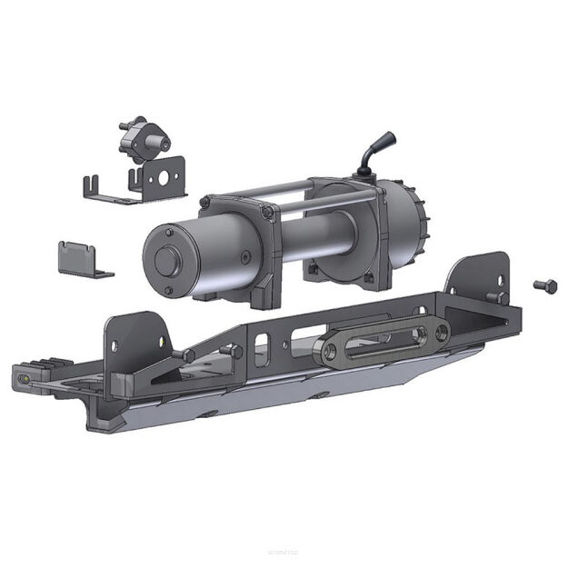 Wyciągarka Alpha 9.9 z zestawem montażowym Horntools - Toyota Hilux 05-15