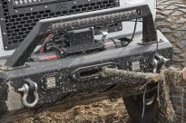 Zderzak przedni stalowy LED z płytą pod wyciągarkę Rough Country - Jeep Gladiator JT - 3