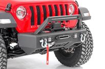 Zderzak przedni stalowy LED z płytą pod wyciągarkę Rough Country - Jeep Gladiator JT - 7