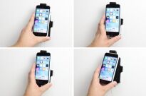 Uchwyt do Apple iPhone 7 w futerale o wymiarach: 75 mm (szer.), 2-11 mm (grubość), 137-144 mm (wysokość) z możliwością wpięcia kabla lightning USB - 5