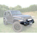 Zderzak stalowy przód z bull barem i płytą pod wyciągarkę - 3