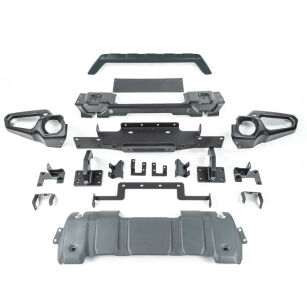 Zderzak stalowy przód z bull barem i płytą pod wyciągarkę