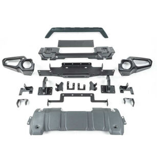 Zderzak stalowy przód z bull barem i płytą pod wyciągarkę