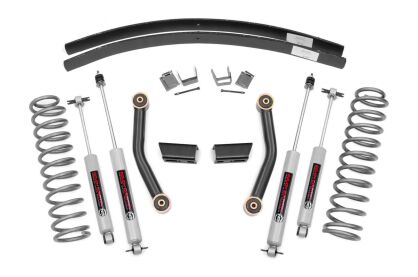 Zestaw zawieszenia lift 3" z amortyzatorami N3 Rough Country - Jeep Cherokee XJ 84-01