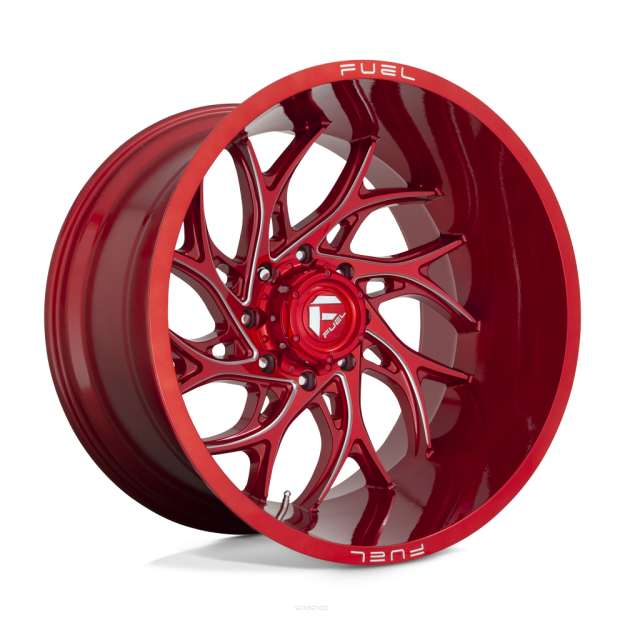 Felga aluminiowa D742 RUNNER Candy Red Milled FUEL