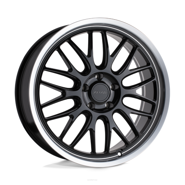 Felga aluminiowa P4C Gloss Black W/ Machined Cut Lip PETROL