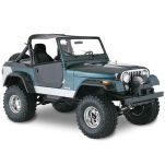 Zestaw błotnikow, nadkoli Cutout Style przód+tył Bushwacker - Jeep CJ 56-86 - 4