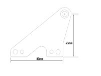 Zestaw do montażu oświetlenia LAZER na dachu (auta wyposażone w relingi dachowe) - wysokość 65 mm - 9