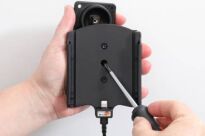 Uchwyt do Apple iPhone 12 Pro Max z wbudowanym kablem USB oraz ładowarką samochodową - 7