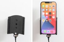 Uchwyt do Apple iPhone 12 Pro Max z wbudowanym kablem USB oraz ładowarką samochodową - 10