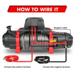 Wyciągarka elektryczna X-BULL WINCH TOUGH 13500 LBS HIGH SPEED lina syntetyczna - 7