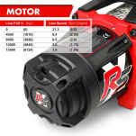Wyciągarka elektryczna X-BULL WINCH TOUGH 13500 LBS HIGH SPEED lina syntetyczna - 5