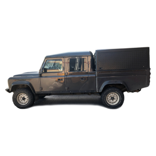 Zabudowa Bushtech Land Rover Defender 130 Double cab Gładkie Aluminium
