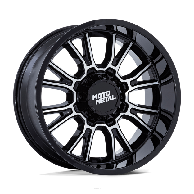 Felga aluminiowa MO810 LEGACY Gloss Black Machined MOTO METAL