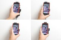Uchwyt do Apple iPhone 6s w futerale z wbudowanym kablem USB oraz ładowarką samochodową - 4