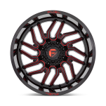 Felga aluminiowa D808 HURRICANE Gloss Black Milled Red Tint FUEL - 2