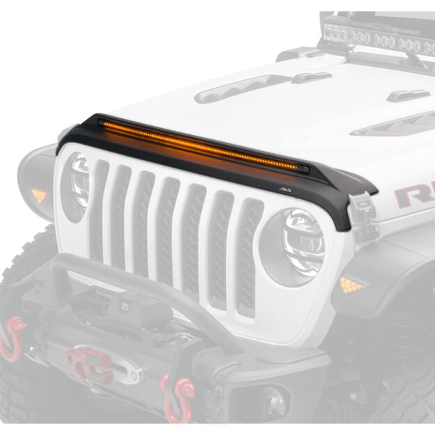 Listwa z lampami obrysowymi LED amber Husky Liners Aeroskin Lightshield Pro
