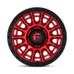 Felga aluminiowa D834 CYCLE Candy Red W/ Black Ring FUEL - 2