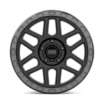 Felga aluminiowa KM544 MESA Satin Black W/ Gloss Black Lip KMC - 3