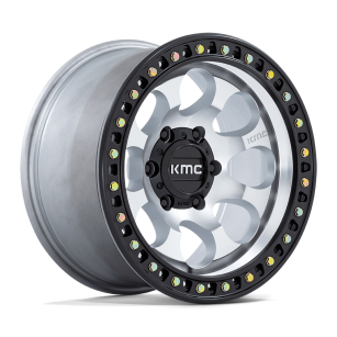 Felga aluminiowa KM550 RIOT SBL Machined W/ Satin Black Lip KMC