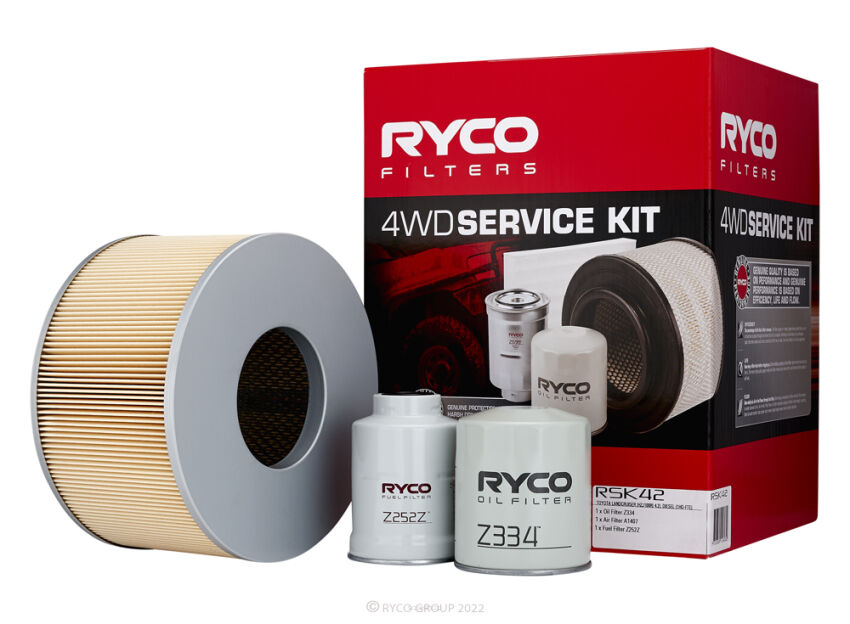 Zestaw serwisowy filtrów Ryco 4x4 Service Kit – Toyota Land Cruiser 4.2 TD (1998–2007)
