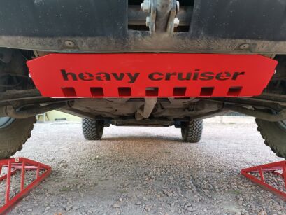 Osłona tłumika tylnego Jeep Renegade 2014-2018 aluminiowa