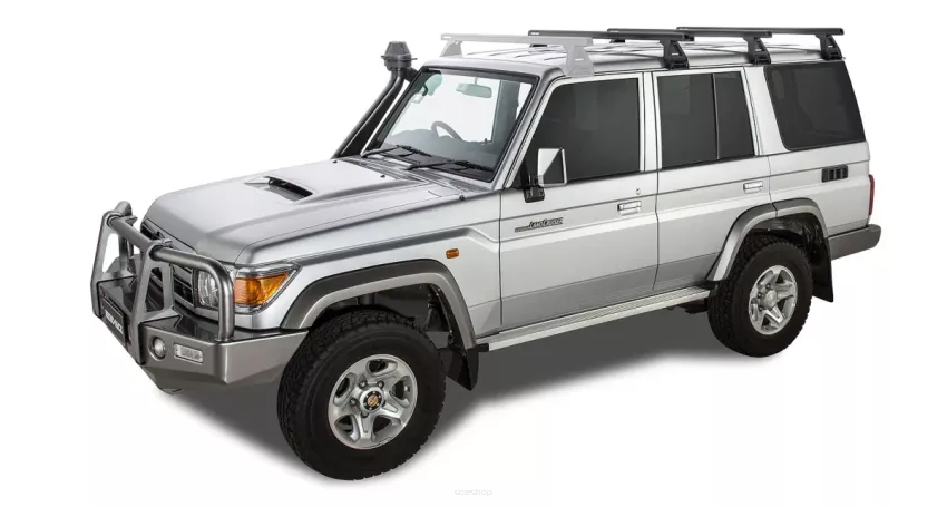 Belki dachowe Rhino Rack HD 1500mm (3 szt), Toyota HZJ 76, + 3 x mocowania do rynienek