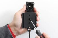 Uchwyt do Apple iPhone 12 mini z wbudowanym kablem USB oraz ładowarką samochodową - 5