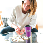 Termiczny kubek ze słomką Tumbler Vacuum Insulated 473ml Berry Bright KLEAN KANTEEN - 2