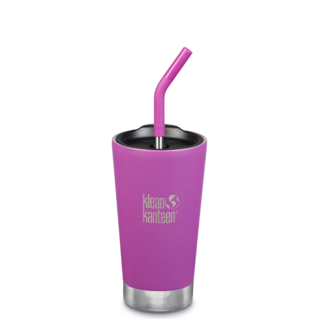 Termiczny kubek ze słomką Tumbler Vacuum Insulated 473ml Berry Bright KLEAN KANTEEN