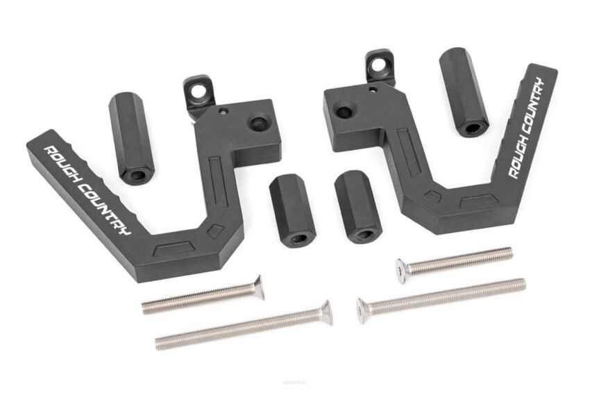 Aluminiowe Uchwyty Przód Rough Country - Jeep Wrangler JK 2/4 Drzwi