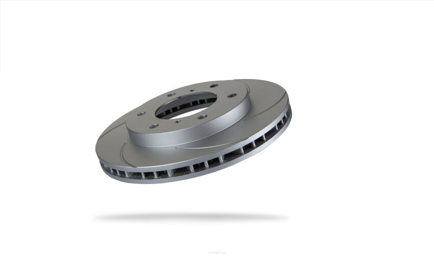 Pedders Slotted Geomet Coated Rotor