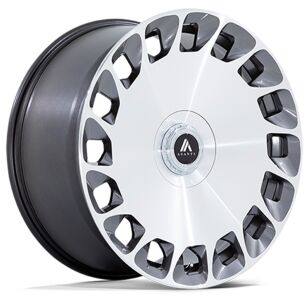 Felga aluminiowa AB045 ARISTOCRAT Gloss Platinum Bright Mach Fc ASANTI