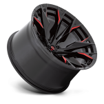 Felga aluminiowa D823 FLAME Gloss Black Milled W/ Candy Red FUEL - 3