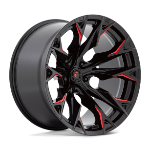 Felga aluminiowa D823 FLAME Gloss Black Milled W/ Candy Red FUEL