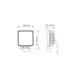 Lampa robocza 16x LED kwadratowa  włącznik - 2