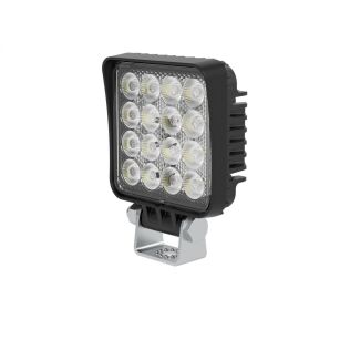 Lampa robocza 16x LED kwadratowa  włącznik
