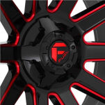 Felga aluminiowa D643 Contra Gloss Black/Red Tinted Clear Fuel - 4